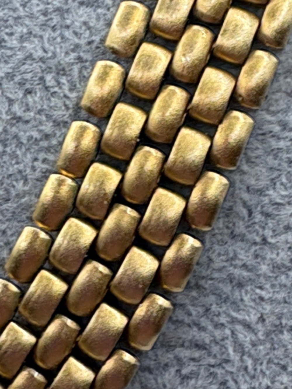 Vintage French Gold-Tone 1970’s Multi-Row Medallion Necklace by Zoom Zoom 16” - Picture 3 of 11